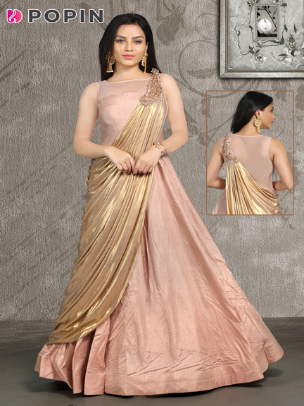 ROSE GOLD  ATTACH STALL GOWN 